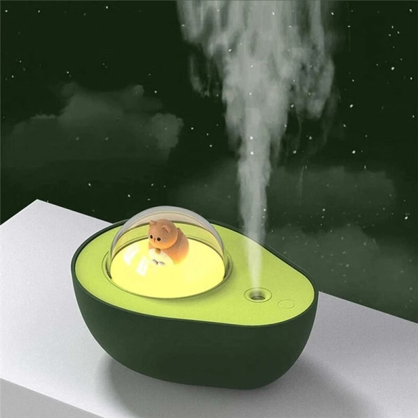 Avocado Mini Spray Luftfuktare USB Uppladdningsbar Nattlampa - Avokado