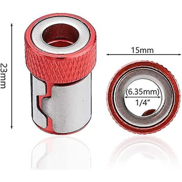 3 kappaletta irrotettava ruuvin kärjen magnetisointirengas S2-seos magneettinen ruuvin kiinnitinpidike