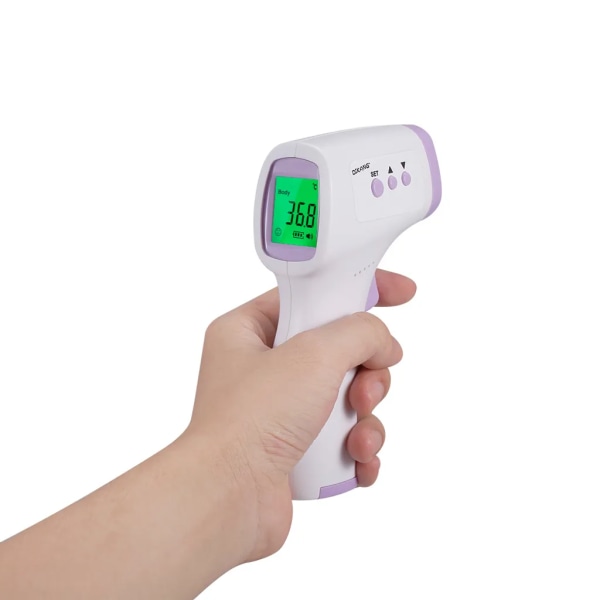 Bärbar handhållen elektronisk termometer Bärbar pann termometer Hög precision infraröd termometer Kontaktfri termometer