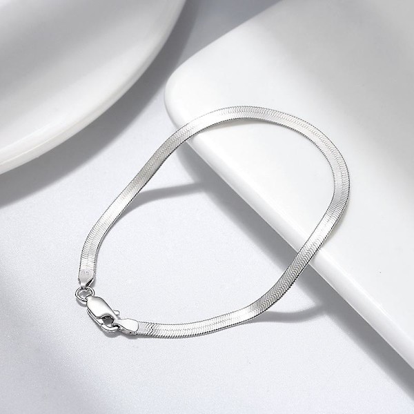 14K Guldpläterad Herringbone Kedja