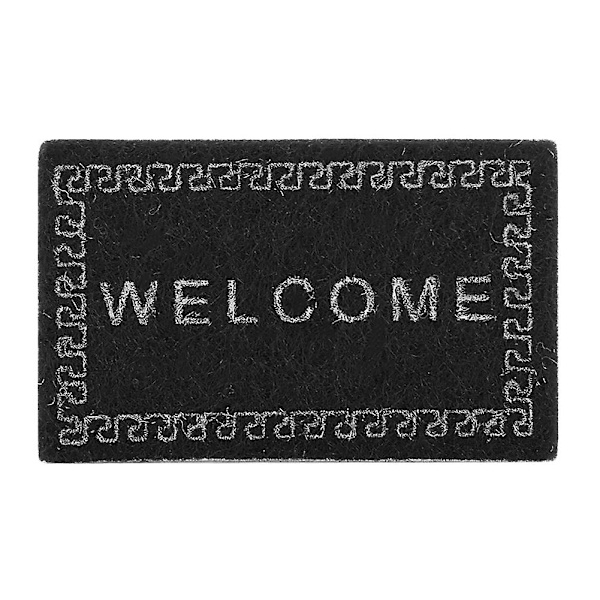 1:12 Skala Sort Mini Tæppe Måtte til DIY Dukkehus - Non-woven Stof Dukkehus Tilbehørssæt