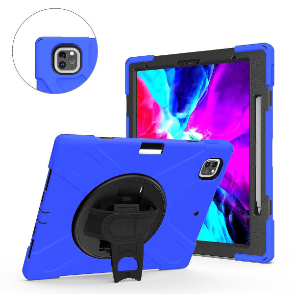 Pennfodral för iPad Pro 12,9 tum med handrem, justerbart stativ, kameraskydd