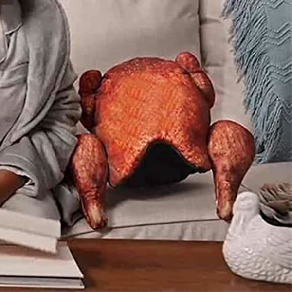 Friterade kalkon kudde Thanksgiving kalkon hatt med en kalkon