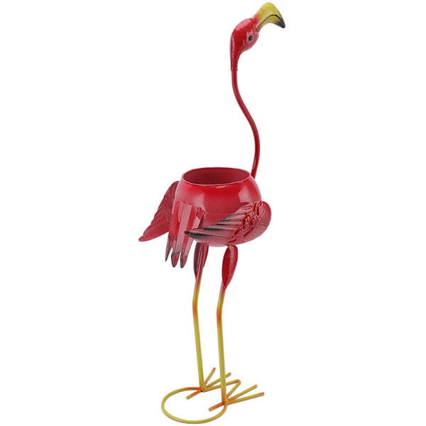 Flamingo-formad blomkruka, suckulent grön växt, trädgårdsdekoration, djurformad söt blomkruka