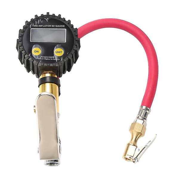 200PSI Digital Dæk Dæk Pumpe Trykmåler Tester LCD Luftkompressor Pumpe
