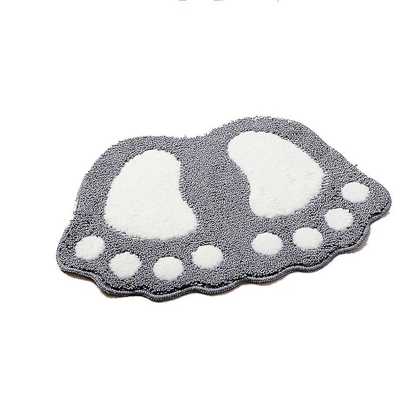 Non Slip Bath Mat, Fast Dry Bathroom Kitchen Mats Lovely Feet Patterned Soft Comfortable