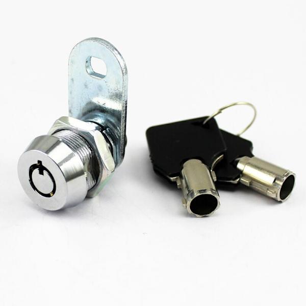 Rörformigt kamlås med 17 mm cylinder och kromfinish 2 knapptryck kamskåpslås Admiral Lock för RV-skåpslåda