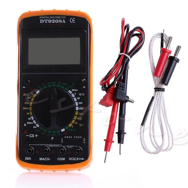 New Dt9208a Lcd Display Digital Multimeter Voltmeter Ammeter Ohmmeter Ohm Tester