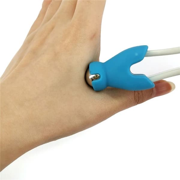 Handakupunktur fingerledsmassageapparat??t rullande handmassageapparat??t avslappning blodcirkulation hälsovårdsmassageapparat??t blå