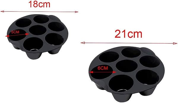 Silikone Muffinform Cupcake Kopper, 7 Kopper Air Fryer Silikone Cupcake Form til