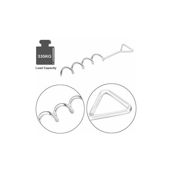 JHTPL Trampolinankare Set 4 st Trampolin Fixering Spiralankare Spikar för Trampolin Gunga Gazebo Playhouse. DOPA utomhusleksakstillbehör