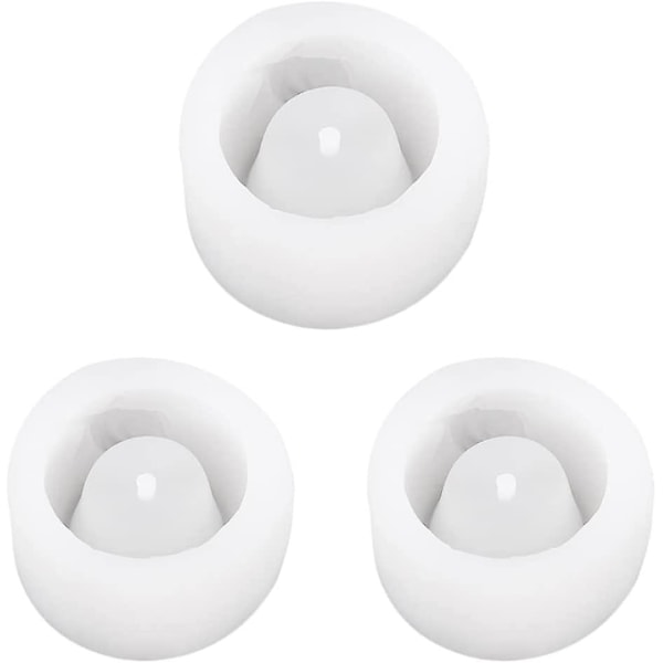 Beibei - Blomsterpot silikoneform DIY sukkulent potteform vaseform bonsai harpiks støbeform 3stk