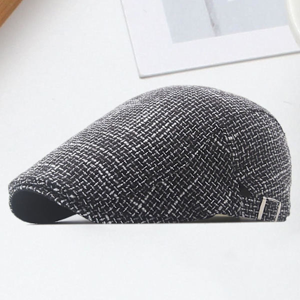 Nyhetspojke keps brittisk västerländsk stil konstnär avancerad målare hatt vardagskläder hatt (beige)