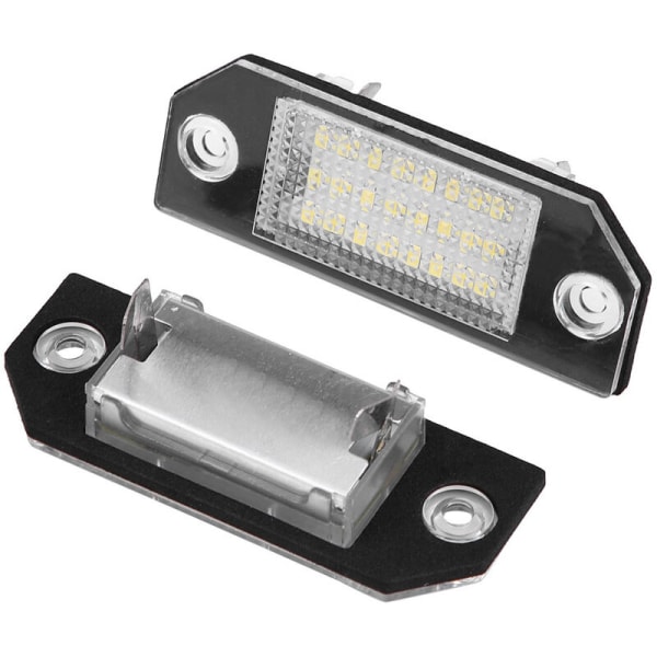 2 st 24 LED-lampor Nummerplåt LED-lampa för Ford C MAX Focus MK2