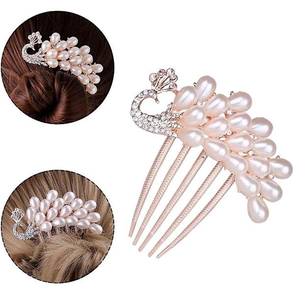 Bröllopshår smycken 1 st bröllopshår kam hårnål pärla hår kam bröllop strass pärla hår kam med pärla och strass för brud brudtärnor