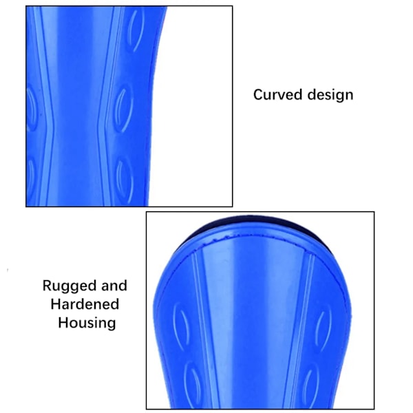 1 par benskydd för vuxna, fotbollsskydd, blå