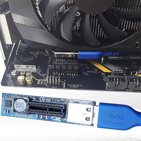 Pci-e Riser Pci-express X1 Til X4 Med 30cm Usb3.0 Forlengelseskabel