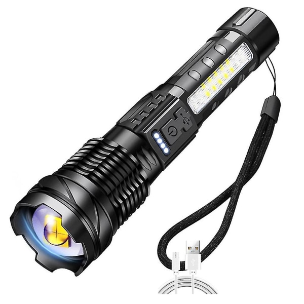 Mini Zoom-fokus ficklampa Vattentät Bright Penlight Ficklampa Utomhus（A）
