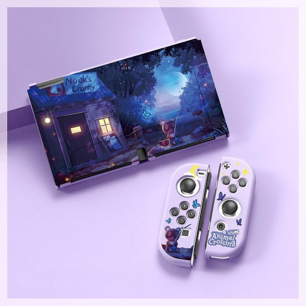 Söt Kawii Animal Forest Crossing Monster Hunter Cover Shell Silikon Tpu Mjukt case till Nintendo Switch OledFor OLED 6