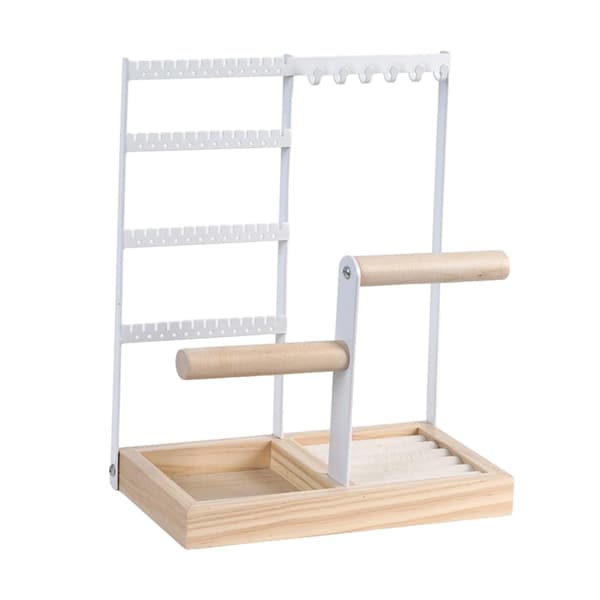 2x Multi Lags Smykke Display Stativ Dangle Øreringe Rack Broadcasting