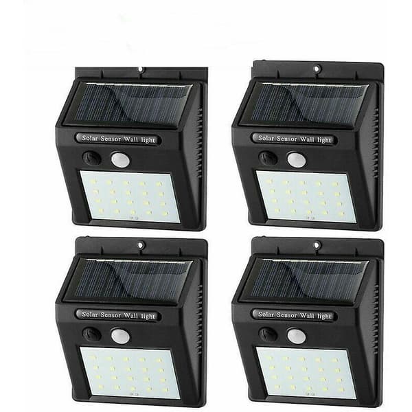 Utomhus 20 LED solsensor/rörelsesensor vattentät vägglampa