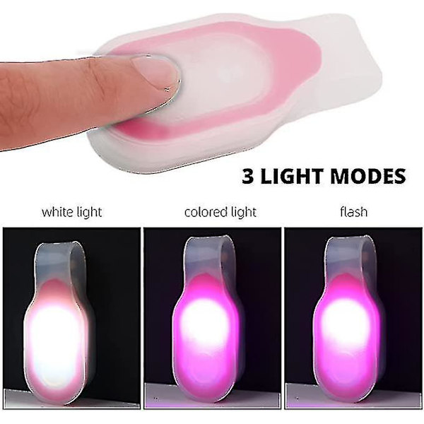 Led Wearable Lights For Nurses With Hands-free Magnetic Clip, For Hiking Dog Walking Running Doctors,wuzhou（Red）
