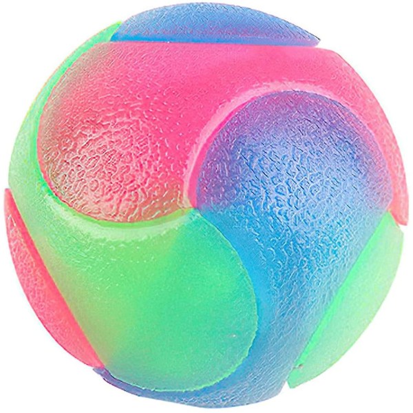 LED Lysende Hunde Bolde, Blinkende Elastisk Bold, Lysende Elastiske Bolde, Farverige LED Molar Bold Til Kæledyr, Interaktive Legetøj