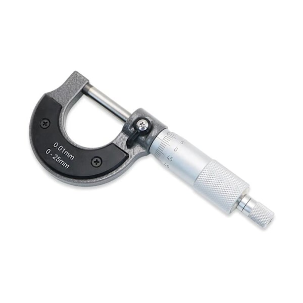 Precisionsmätande mikrometer 0-25mm 0,01mm extern metrisk skjutmått mätmikrometerverktyg