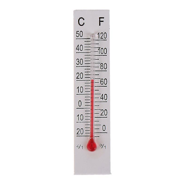10 st 5cmx1.1cm Miniatyrpapper Kartong Termometer Inomhus -20-50 Celsius（10PCS）