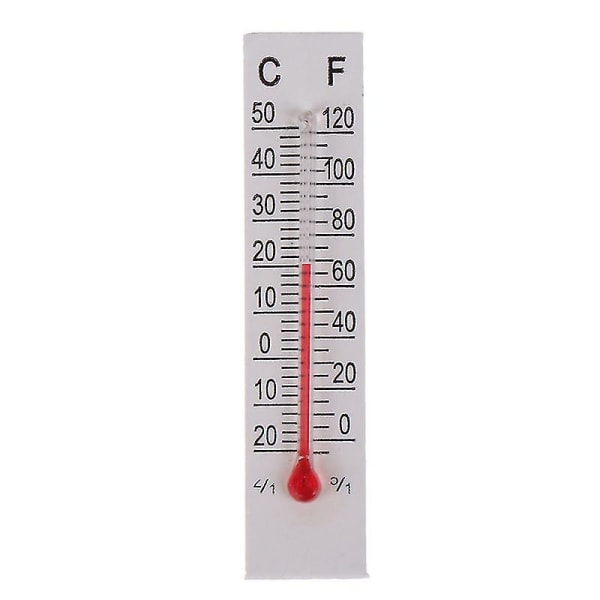10 stk 5cmx1,1cm miniatyrpapir papptermometer innendørs -20-50 Celsius（10STK）