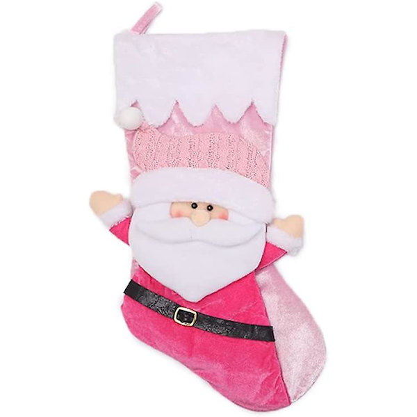 Julstrumpor, Jultomtedesign och snögubbar, skorstensstrumpor, presentpåsar kompatibla med juldekoration öppen spis granpåsar