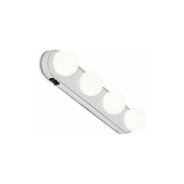 CRUEL Makeup Mirror Lamp 4 LED Vit Superljus Sugkopp Ljus Kosmetisk Lamp Badrum Bärbar Multifunktionell