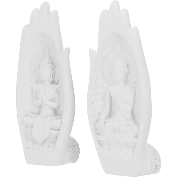 Hartsstaty i resin, innovativ handpolerad buddhistisk skulptur för kontorsstudiorum
