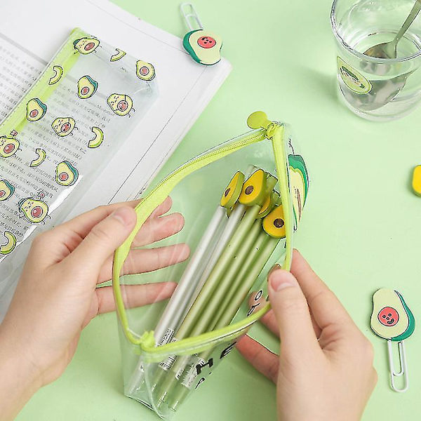 Avocado-kynäkotelo kouluun | Pehmeä avocado-kynäkotelo 2021 | Koulutarvikkeet Avocado - 1 -（xiaoNiuYouGuo）