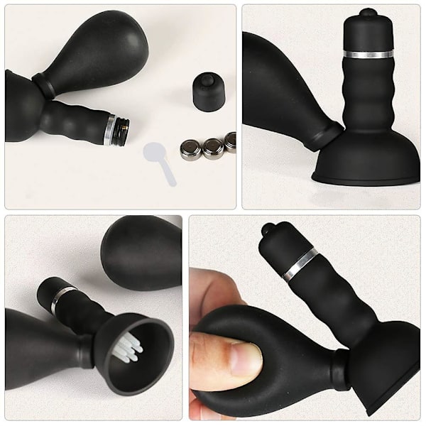 Elektrisk Vibrerende Brystvorte Suger Bryst Massager Silikone Brystpumpe til Kvinder Nydelse Par Sjovt 2 Stk Seksualitet