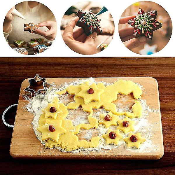 5 st rostfria liljekronblad kakformar kakformar fondant kakverktyg