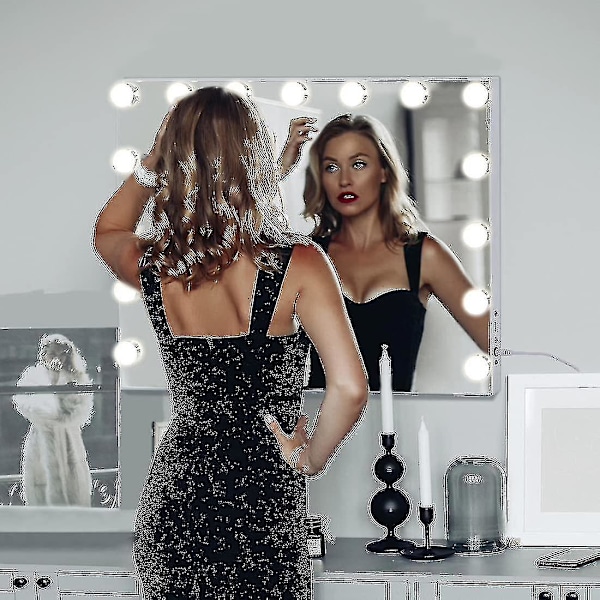 Led Usb Makeup Light, 10 Pærer, 3 Lystilstande, Egnet Til Skrivebordspejle, Badekar (Ekskl. Spejle) Høj Kvalitet D~