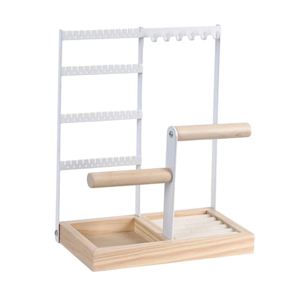 2x Multi Lags Smykke Display Stativ Dangle Øreringe Rack Broadcasting