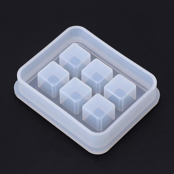Silikone krystal epoxy 3d terningform med hulform med rille