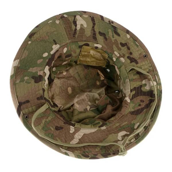 Solhatt, floppy hatt, fiskarhatt, kamouflage fiskarhatt, buskehatt med hakrem, huvudomkrets 56-58cm, färgglad #8