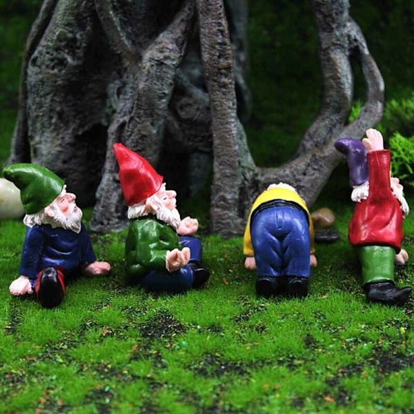 Yoga Miniatyrträdgårdstomtar Fe Trädgårdstomtar Figurer Tillbehör Små Utomhusträdgårdstomtar Tomtar Prydnader