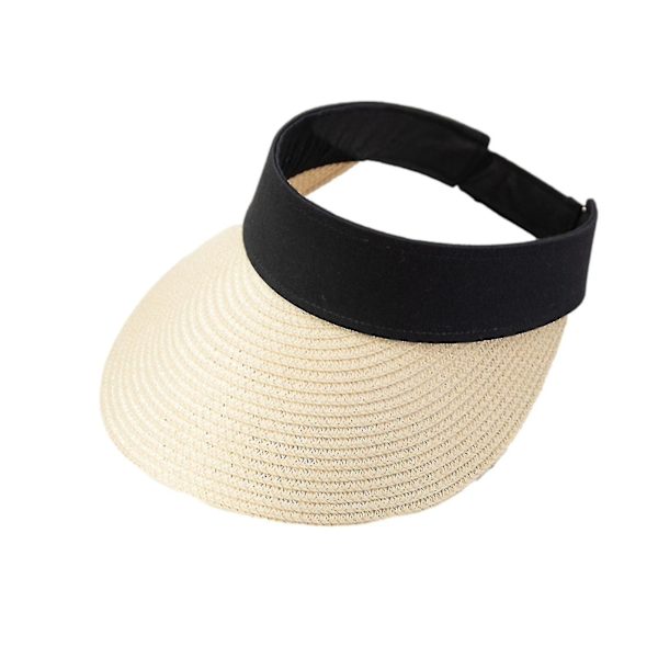 Kvinnors Sommar Solhatt Solskydd Stickning Hopvikbar Mode Casual Hatt