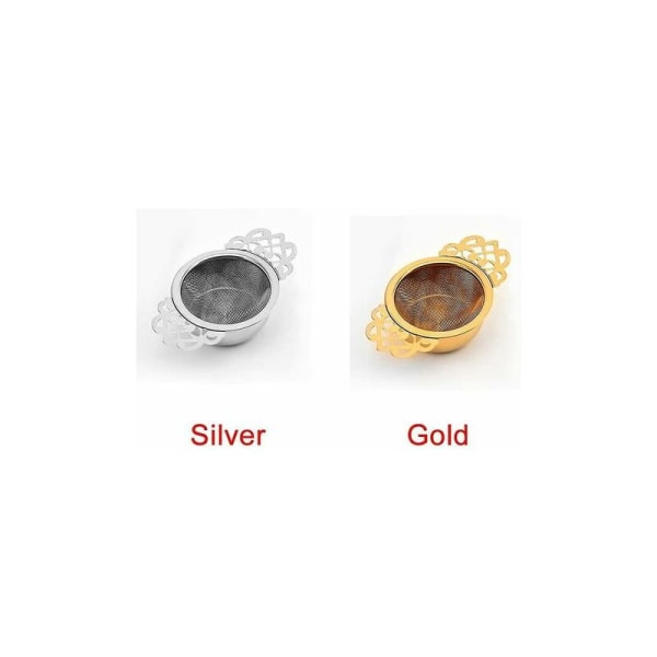 Teinfusionsapparat i rostfritt stål med dubbelt handtag, fin tesil (guld) LYLM