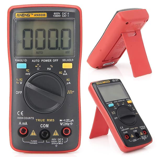 An8008 True Rms Lcd Digital Multimeter Voltmeter Ammeter Ac För Dc Spänning Ström