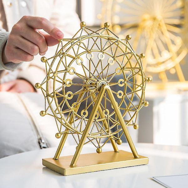 Mike pariserhjul modell, pariserhjul prydnad legering metall statyer skulpturer, bordsskiva konst skulptur modell skåp skrivbord dekorativ konst staty för hem
