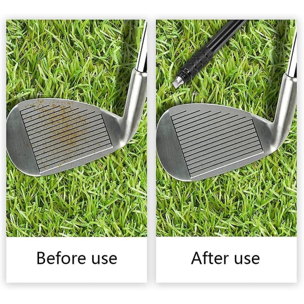 Golf Spray Brush Holdbar Golf Brush Groove Cleaner Solid Golf Club Spray Børster til Golf (1 stk, sort)