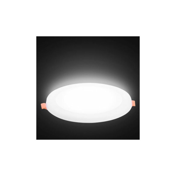 Ultratunn panel, tvåfärgad, rund, infälld lampa, oladdad, 18+6 W, dold, vit och blå, CHAM