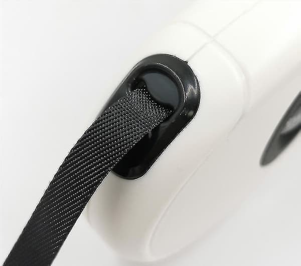 5m Retractable Dog Leashes Automatic Adjustable Extending Nylon Dogs Leash Rope For Puppy(white) F