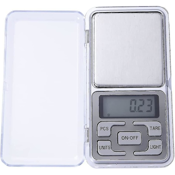 100g rustfritt stål digital minivekt lommevekt 0,01g for smykker mynter gave