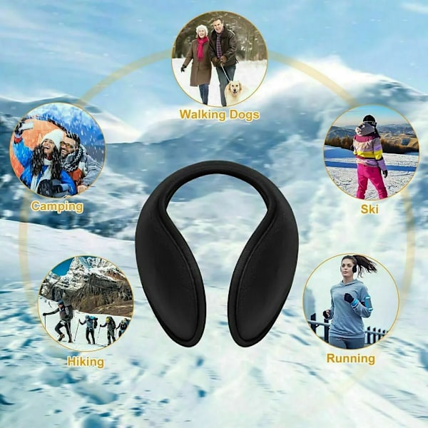 5X Öronvärmare Fleece Uni Vinter Öronvärmare Öronmuffar Öronlappar